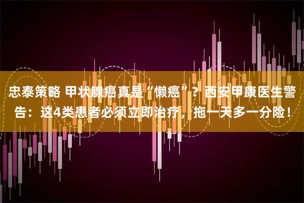 忠泰策略 甲状腺癌真是“懒癌”？西安甲康医生警告：这4类患者必须立即治疗，拖一天多一分险！